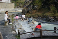 栗駒山（須川高原温泉脇の足湯）