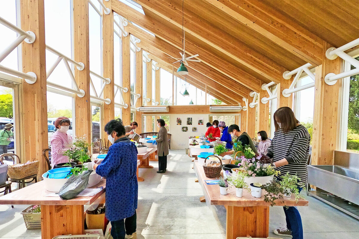 花の寄せ植えギャザリング教室